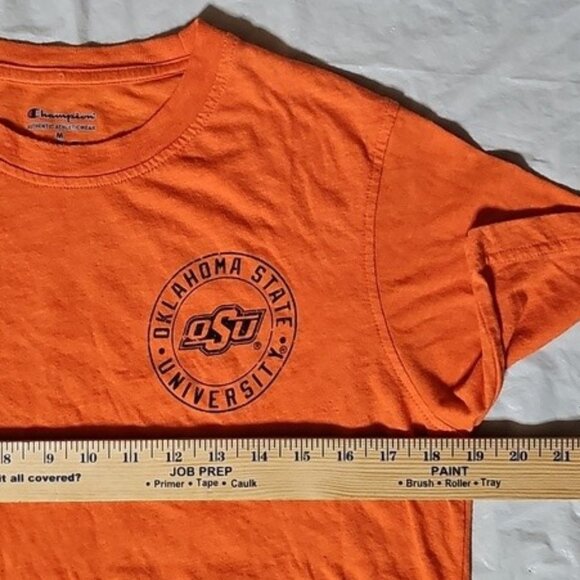 Champion Adult Medium Orange Oklahoma State University OSU T-Shirt Used - Picture 8 of 11